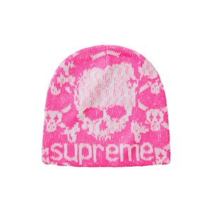 Supreme x Vanson Leathers Skull Beanie ‘Pink’