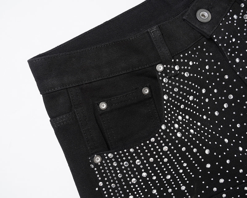 HESNTLS Classic Jorts 'Rhinstone Obsidian'