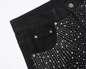 HESNTLS Classic Jorts 'Rhinstone Obsidian'