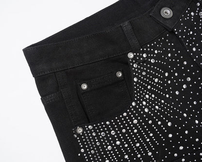HESNTLS Classic Jorts 'Rhinstone Obsidian'