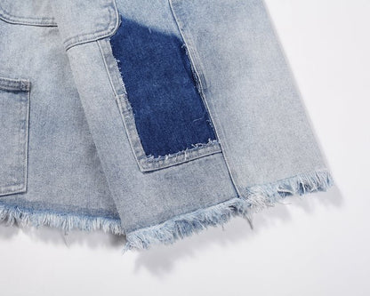 HESNTLS Denim Shorts - Pale Indigo