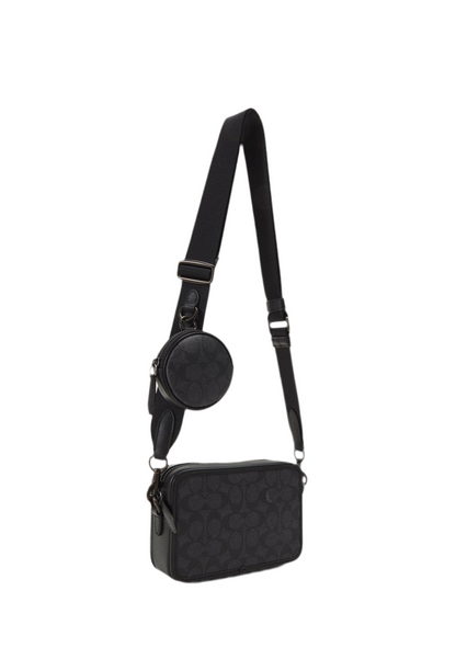 Coach Charter Graphic Crossbody Bag 'Charcoal'