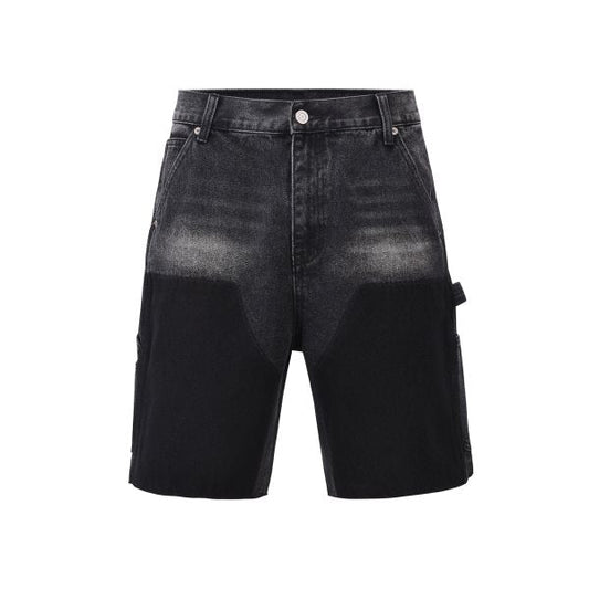 HESNTLS Denim Shorts Patch Work 'Black'