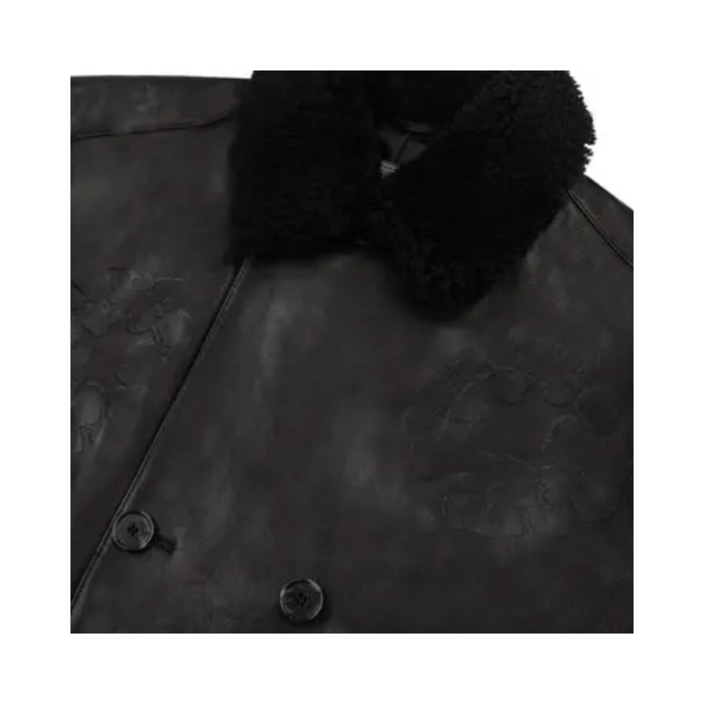 Denim Tears Oakland Wreath Winter Leather Coat