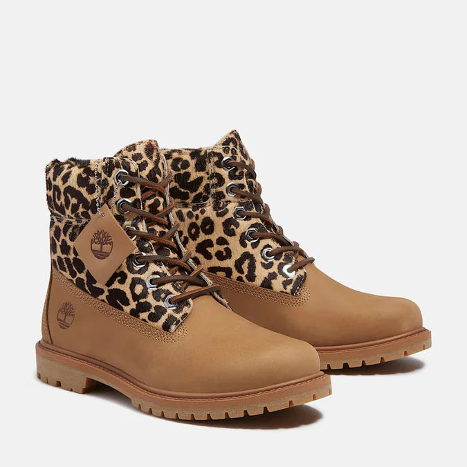 Timberland Premium 6 Inch Boot Leopard Beige Nubuck