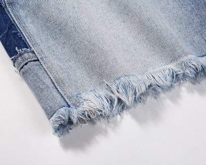 HESNTLS Denim Shorts - Pale Indigo