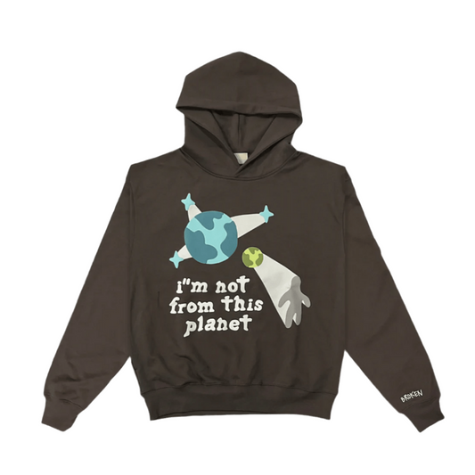 Broken Planet I'm Not From This Planet Hoodie 'Brown'