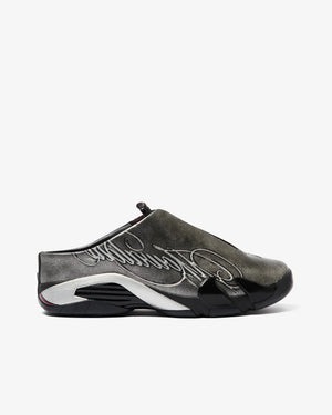 Air Jordan 14 Retro Mule Mowalola ‘Black Metallic Silver’