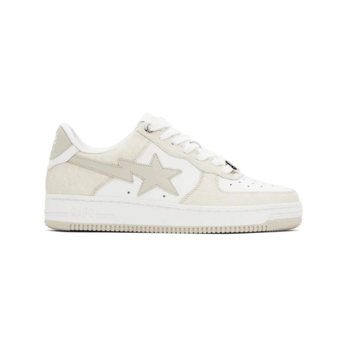 BAPE A Bathing Ape Bape Sta 'Beige' Calf Hair Sneakers