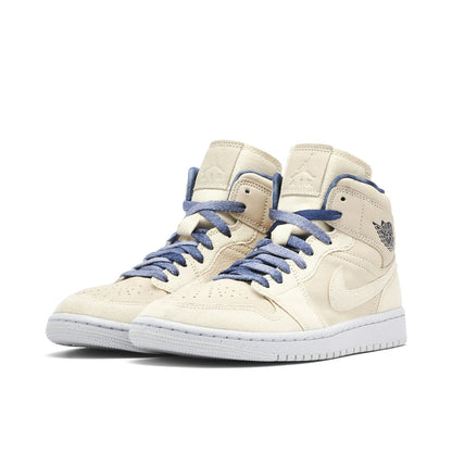 Air Jordan 1 Mid Sandrift Midnight Navy (Women's)
