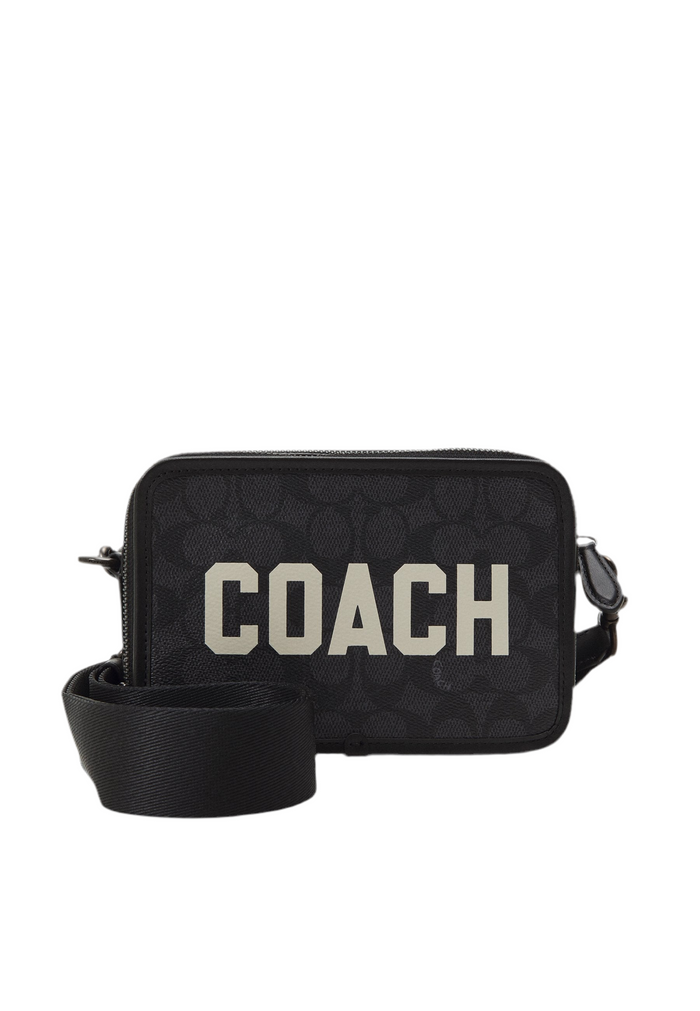 Coach Charter Graphic Crossbody Bag 'Charcoal'