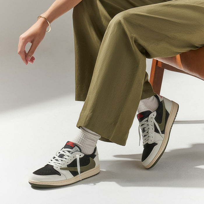 Air Jordan 1 Retro Low OG SP Travis Scott 'Olive' Women's