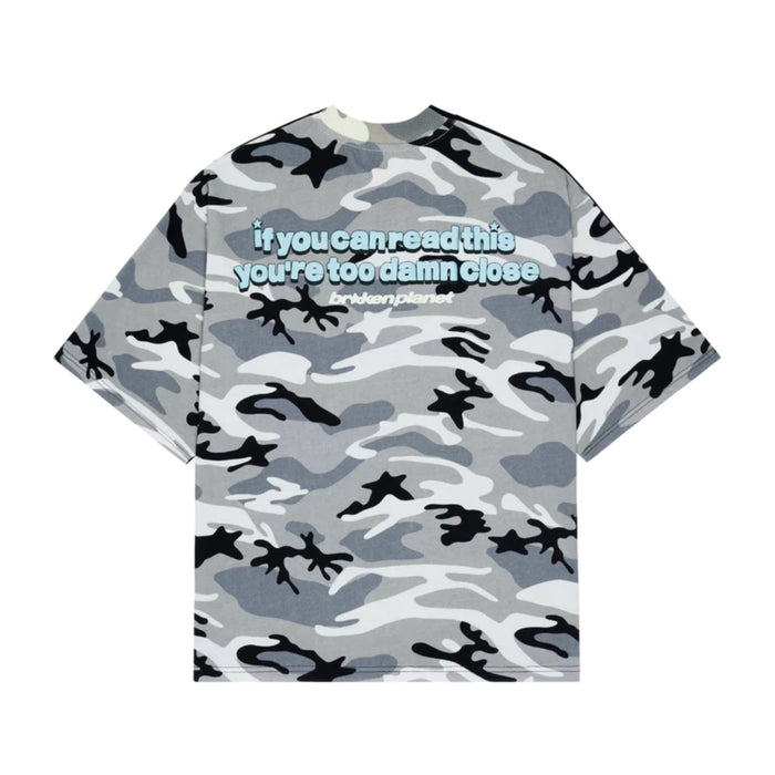 Broken Planet Don’t Ask Me Split Camo T-Shirt ‘Midnight Black’