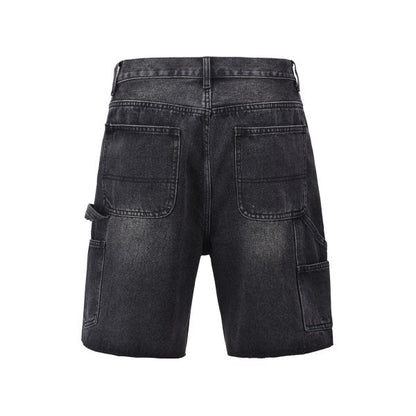 HESNTLS Denim Shorts - Patch work black