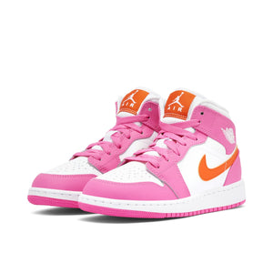 Air Jordan 1 Mid 'Pinksicle Safety Orange' (PS)