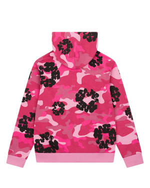 Denim Tears The Cotton Wreath Zip Sweatshirt Pink Camo
