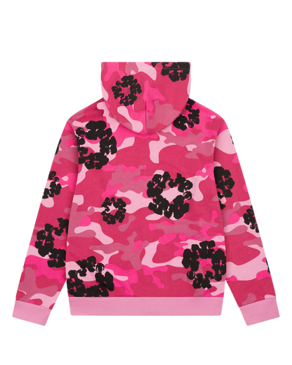 Denim Tears The Cotton Wreath Zip Sweatshirt Pink Camo