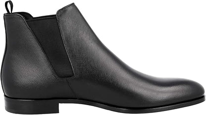 Prada Men's Saffiano Leather Half-Boot