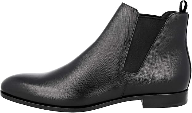 Prada Men's Saffiano Leather Half-Boot