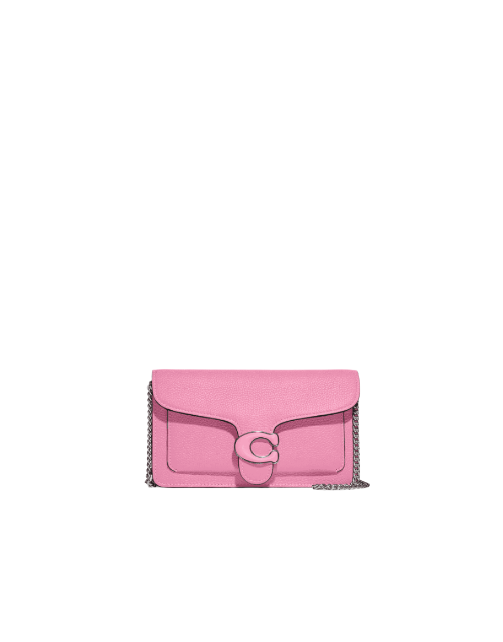 Tabby Leather Chain Crossbody Bag Pink