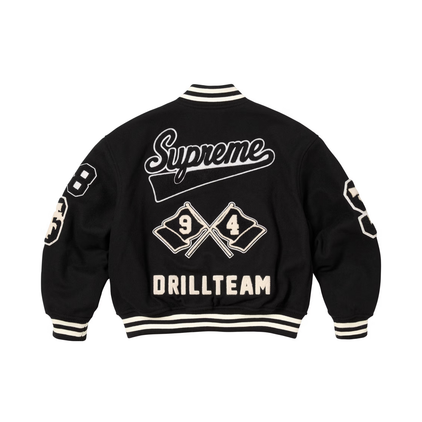 Supreme Drill Team Varsity Jacket 'Black'