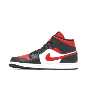 Air Jordan 1 Mid Black Fire Red