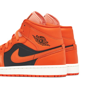 Air Jordan 1 Mid Rush Orange Crimson Bliss