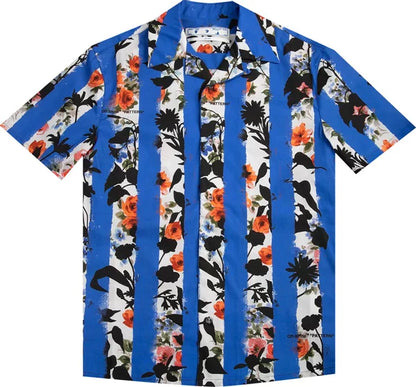 Off-White Stripes Flower Holiday Shirt