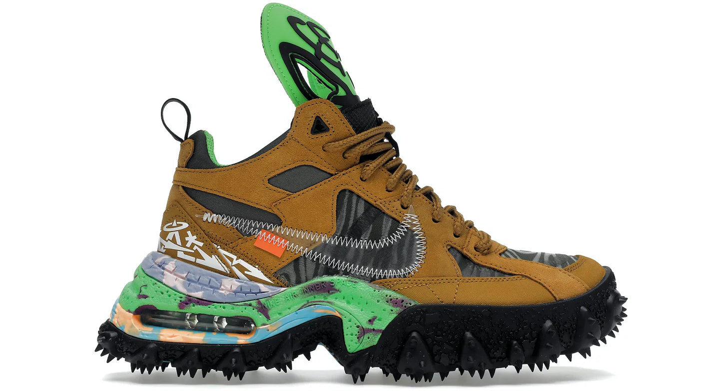 Nike Air Terra Forma Off-White Wheat Green Strike Sneakers