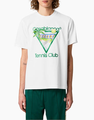 Casablanca Tennis Club Crew Neck T-shirt