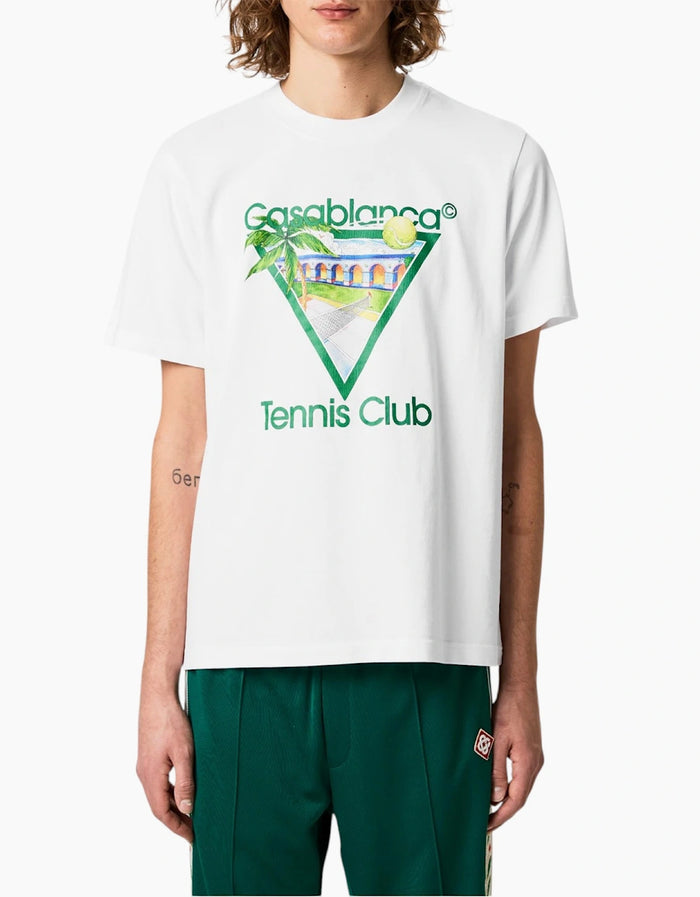 Casablanca Tennis Club Crew Neck T-shirt