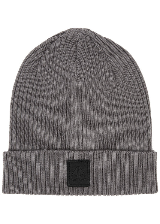 Moose Knuckles Merino Wool Beanie 'Dark Grey'