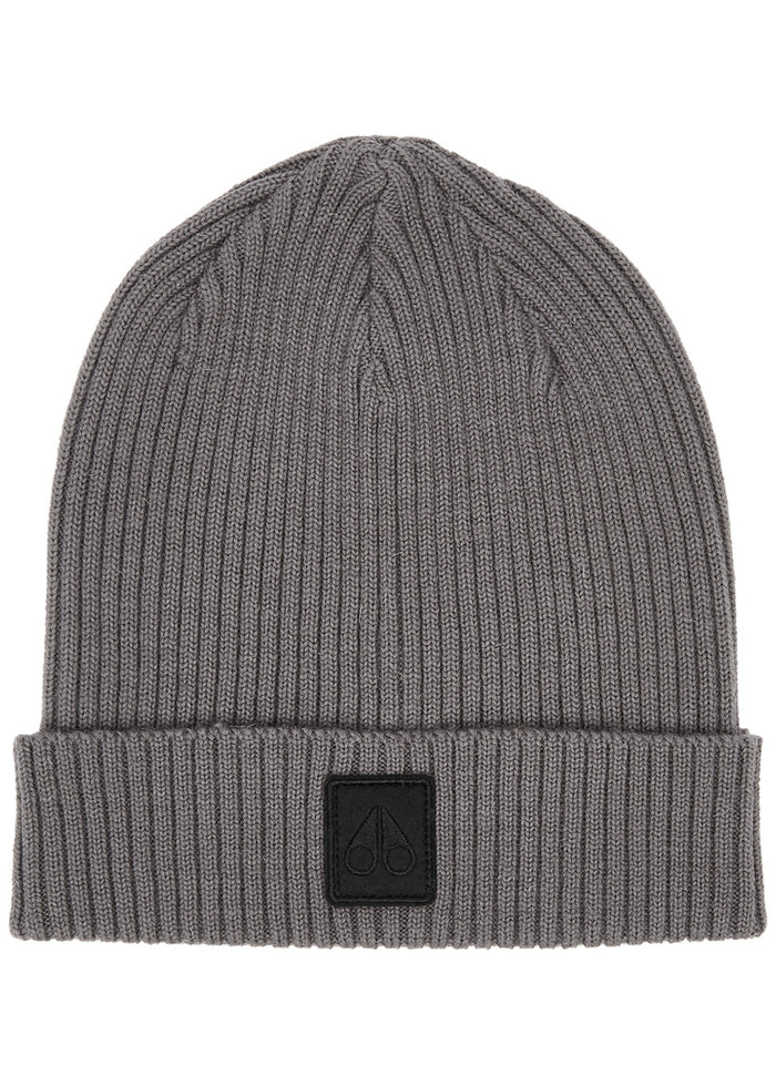 Moose Knuckles Merino Wool Beanie 'Dark Grey'