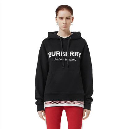 Burberry	London England Logo Hoodie In Black