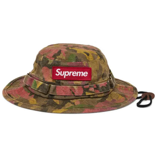 Supreme Washed Canvas Boonie 'Tan Camo'