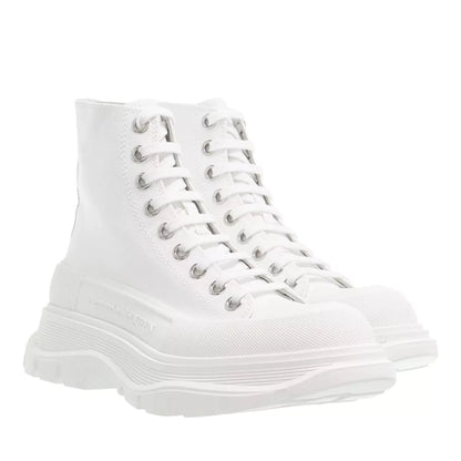 Alexander Mcqueen Tread High-top Sneakers White