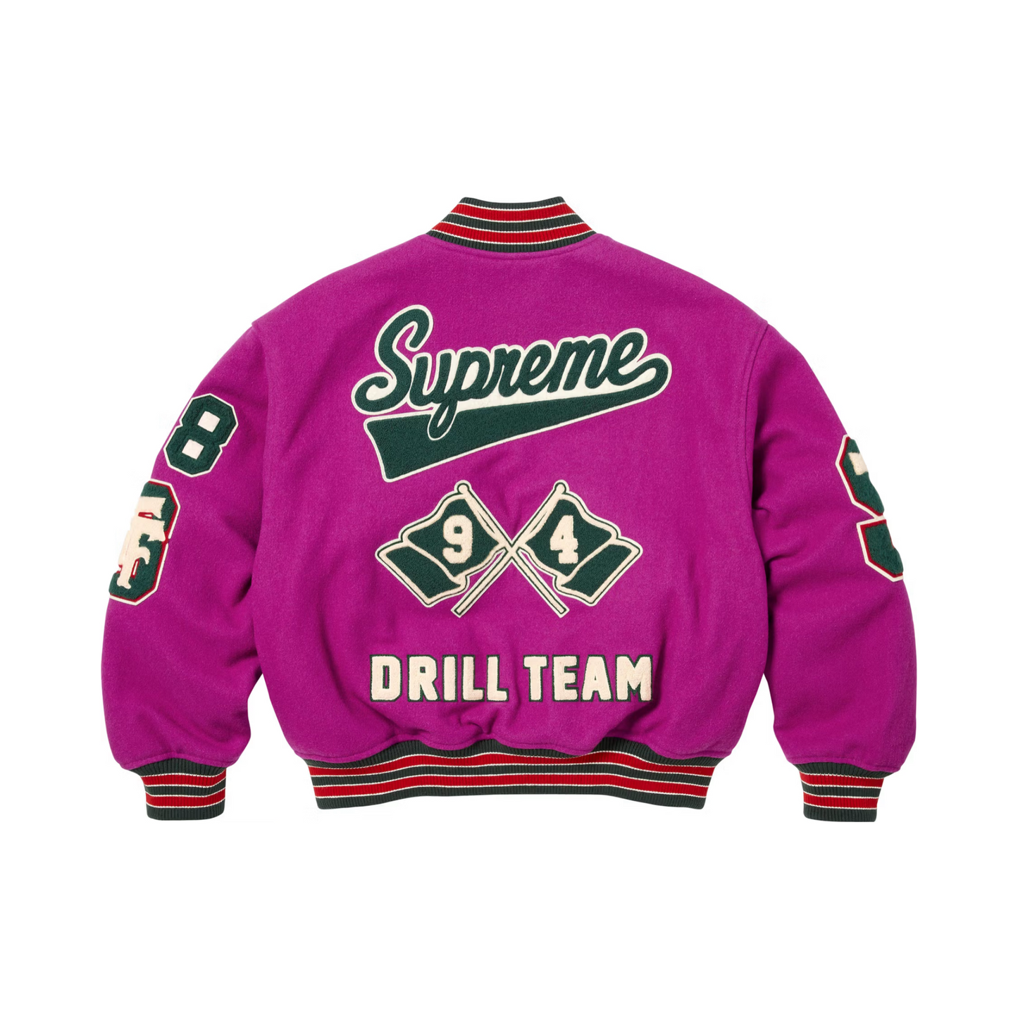 Supreme Drill Team Varsity Jacket ‘Magenta’