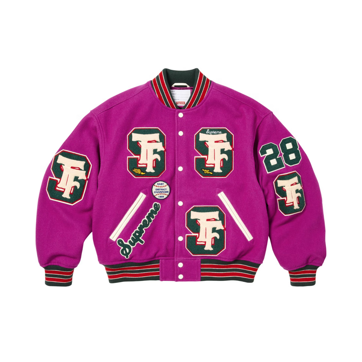 Supreme Drill Team Varsity Jacket ‘Magenta’