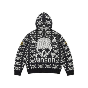 Supreme x Vanson Leathers Skull Hooded Sweater ‘Black’