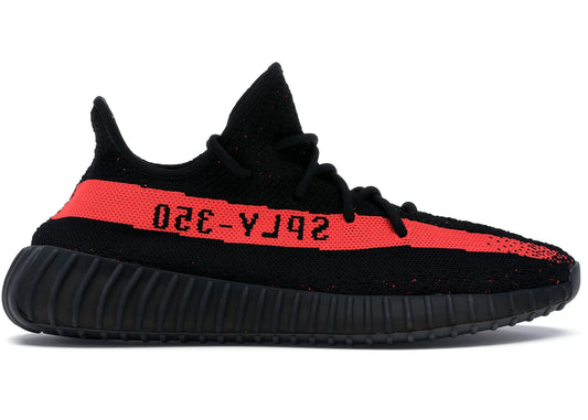 Yeezy Boost 350 Core Black Red Sneakers