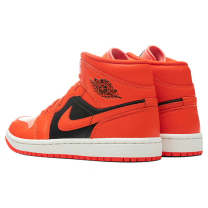 Jordan 1 Mid Rush Orange Crimson Bliss