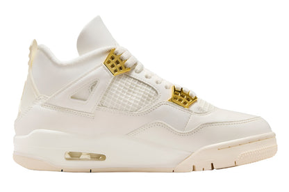 Jordans 4 Retro Metallic Gold ( Women's)