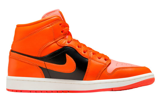 Jordan 1 Mid Rush Orange Crimson Bliss