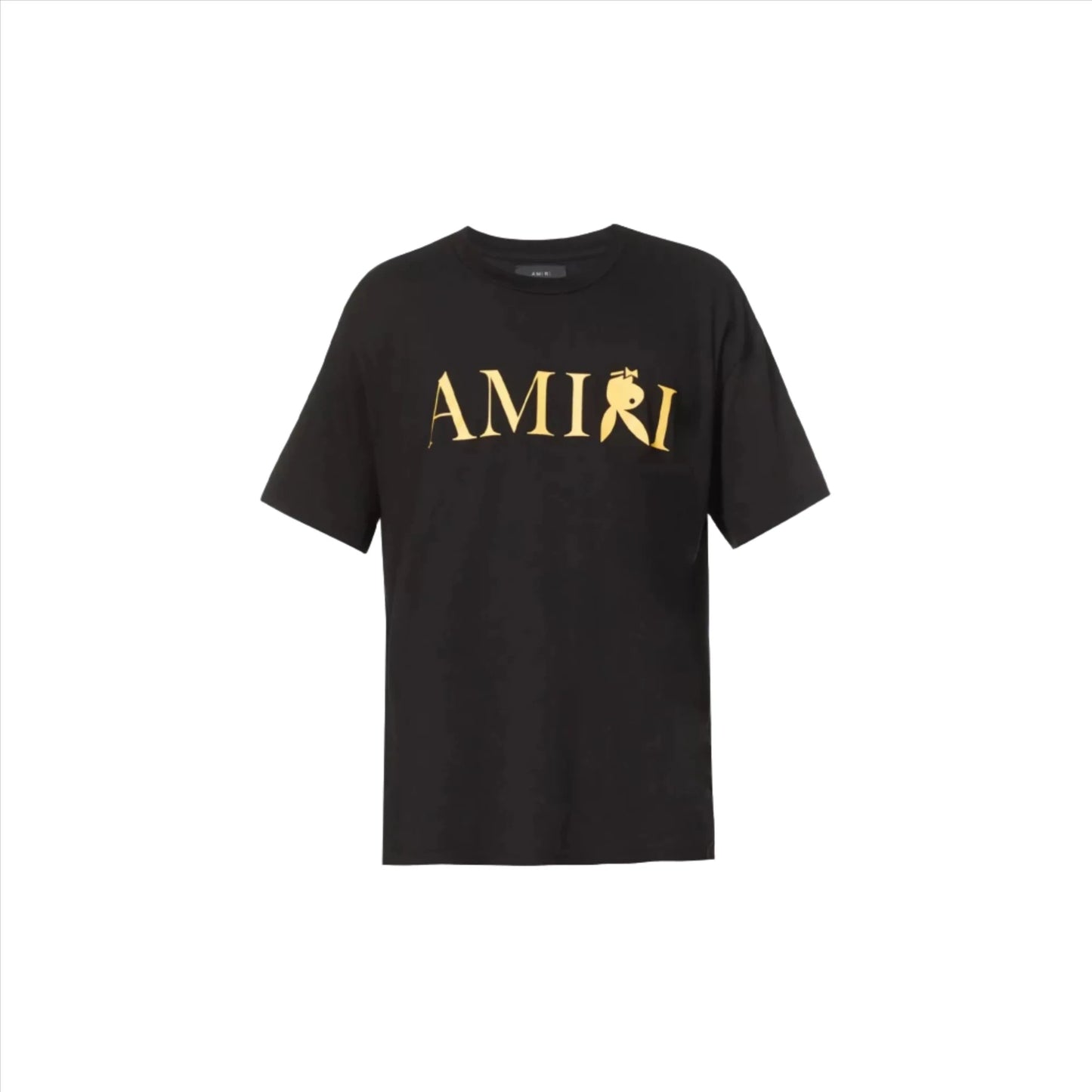 AMIRI x PLAYBOY LOGO-PRINT COTON-JERSEY BLACK T-SHIRT