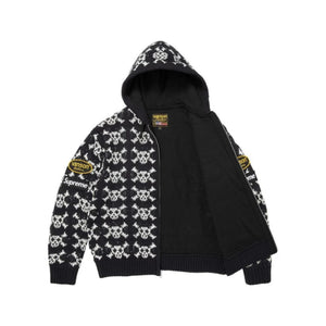 Supreme x Vanson Leathers Skull Hooded Sweater ‘Black’