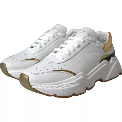Dolce & Gabbana Daymaster Sneakers in metallic White/Gold