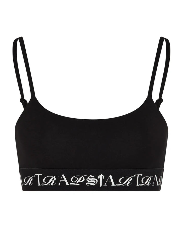 Trapstar Women's Script Bralet ‘Black’