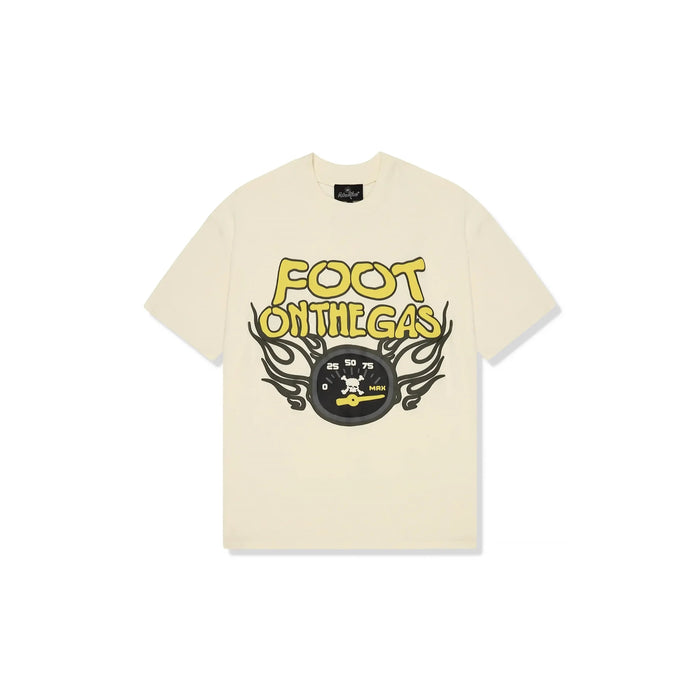 Broken Planet Foot On The Gas Tee ‘Beige’