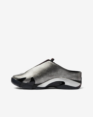 Air Jordan 14 Retro Mule Mowalola ‘Black Metallic Silver’