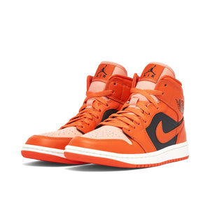 Air Jordan 1 Mid Rush Orange Crimson Bliss